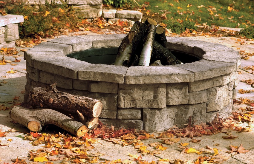 Round Fire Pit Kit Cromwell Concrete